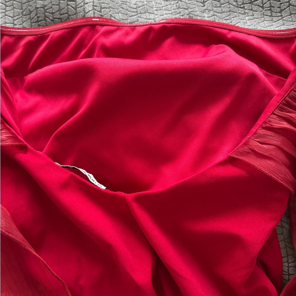 Lucy in the Sky. Back Bow Strapless Dress in Red. Size S. Good condition - Picture 11 of 15
